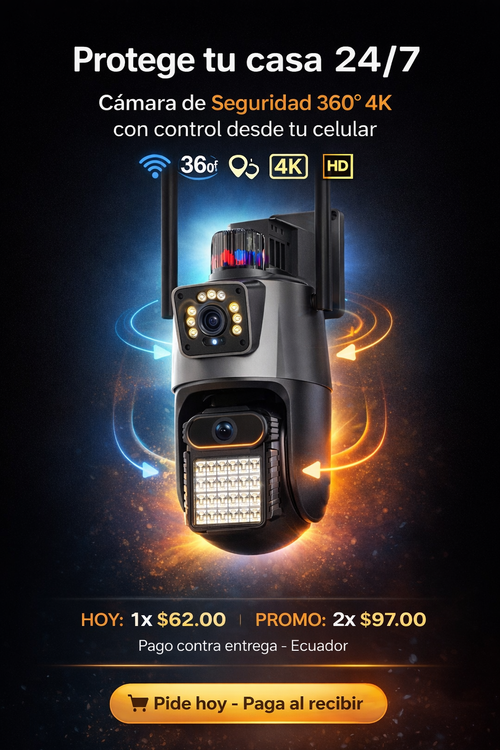 Vigilancia 360° Sin Puntos Ciegos – Tu Hogar, Siempre Seguro