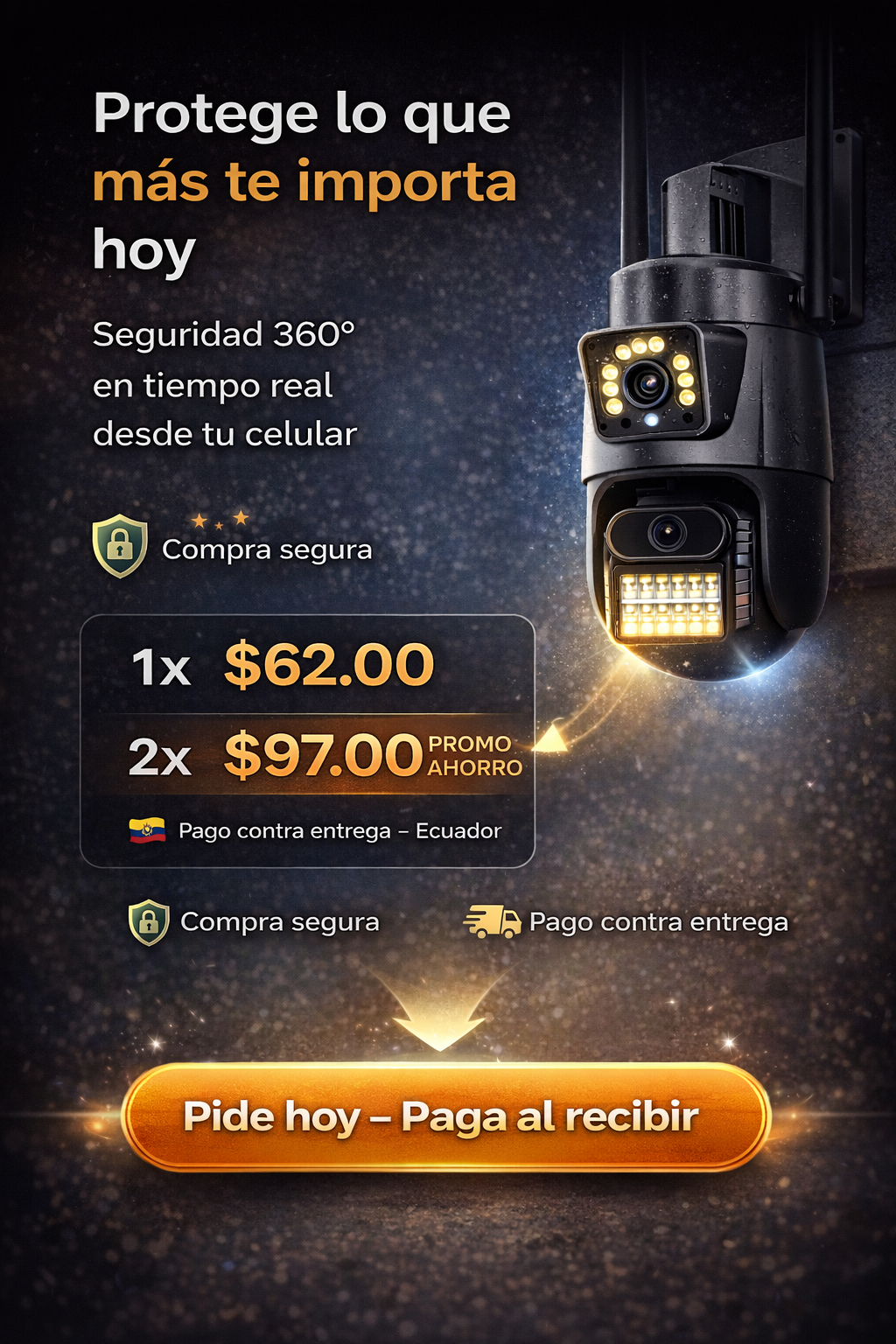 Vigilancia 360° Sin Puntos Ciegos – Tu Hogar, Siempre Seguro