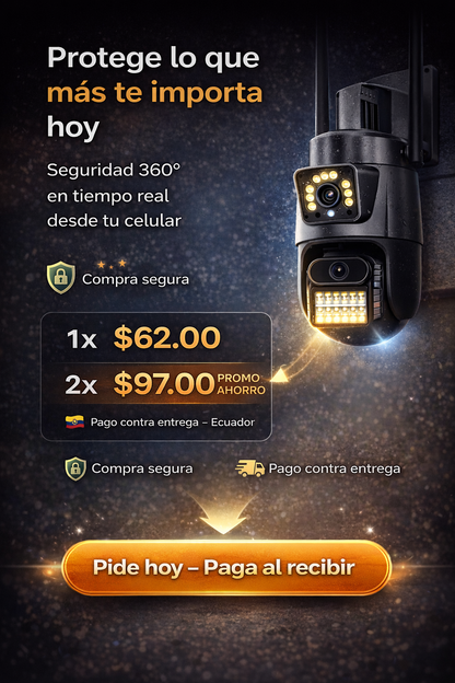 Vigilancia 360° Sin Puntos Ciegos – Tu Hogar, Siempre Seguro