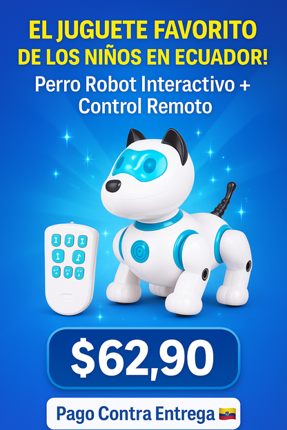 PERRO ROBOT INTELIGENTE“¿Listo para darle a tu hijo el juguete educativo que realmente merece?”
