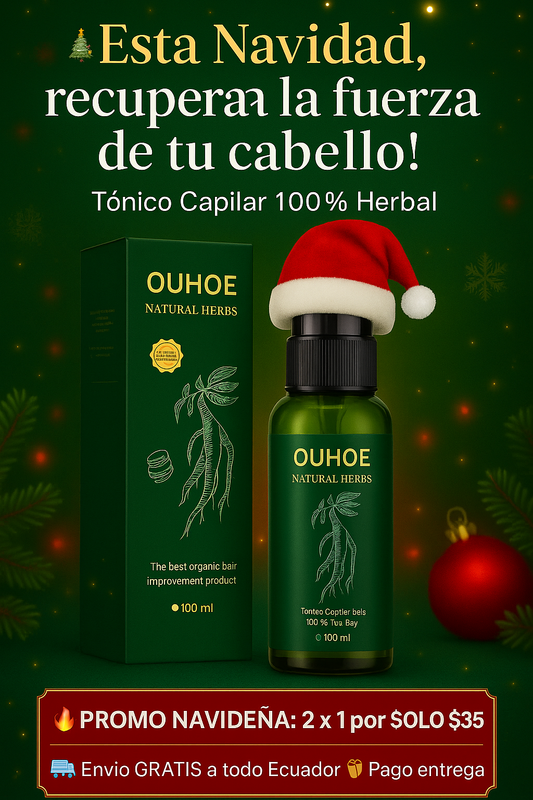 2x1 En TONICO OUHOE 100ml Cabello “¿Lista para recuperar el brillo y fuerza que tu cabello perdió?”