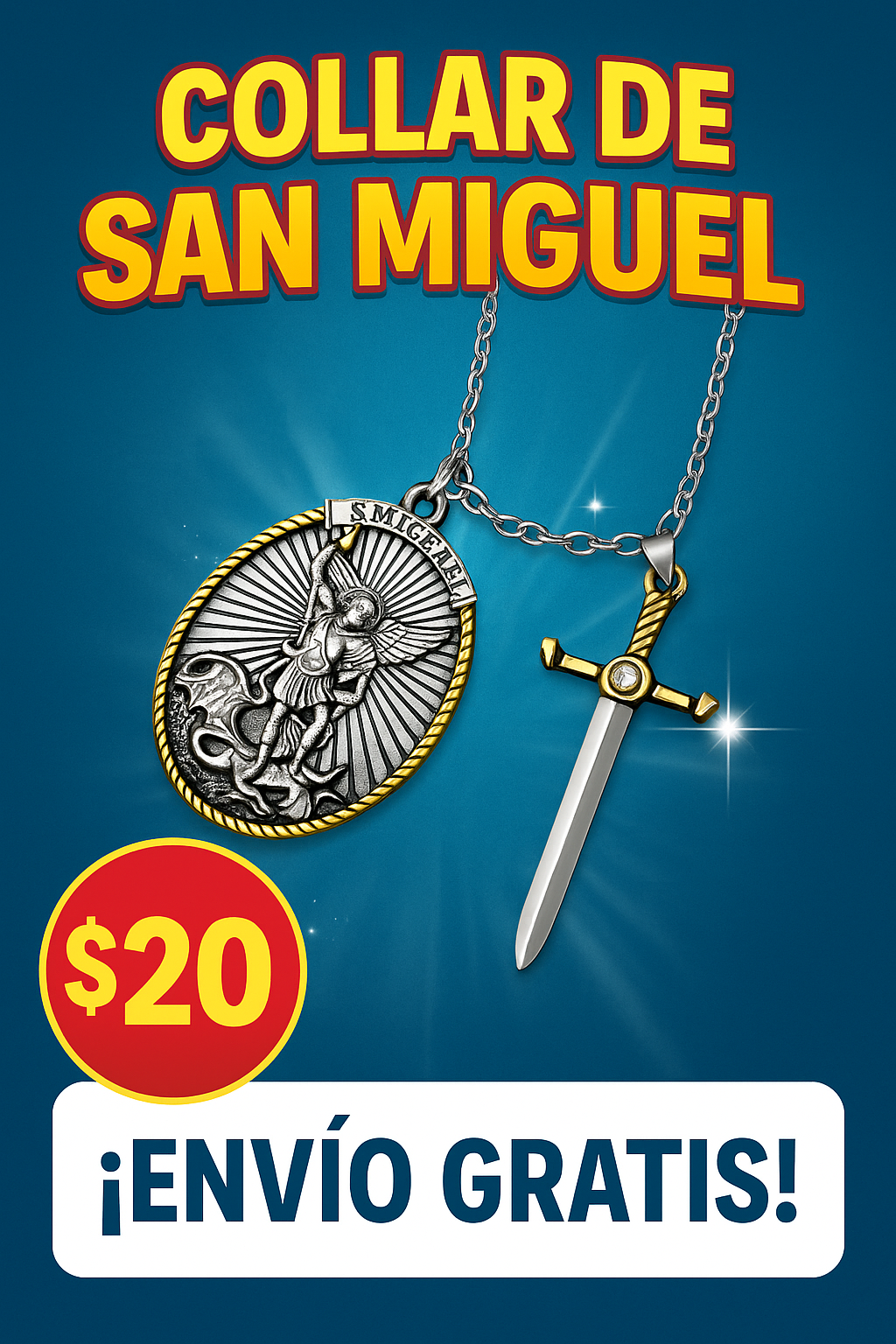 🔥 El Collar de San Miguel Arcángel – Tu Escudo de Protección Divina ⚔️
